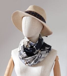 foulard en soie pour femme art deco